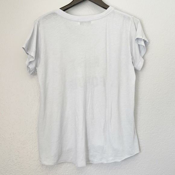 WILDFOX Fast Foodie Graphic V-Neck Tee XS - Picture 5 of 7